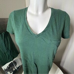 Madewell Green Fitted Short Sleeve T-Shirt